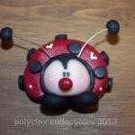 Lucky Ladybug - Polymer Clay - Pin